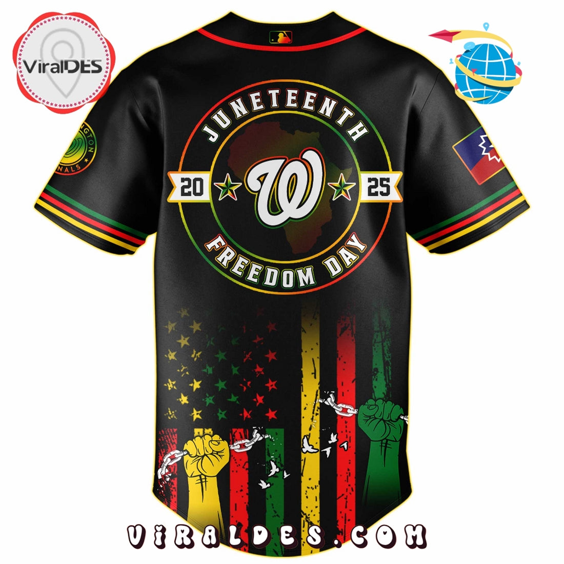 Washington Nationals x 2025 Juneteenth Day Jersey