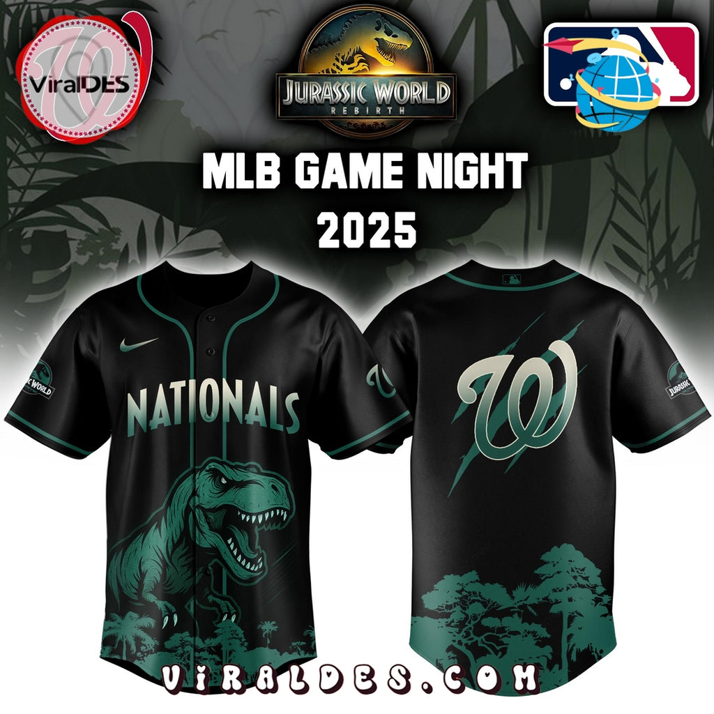 Washington Nationals x Jurassic World 2025 Baseball Jersey