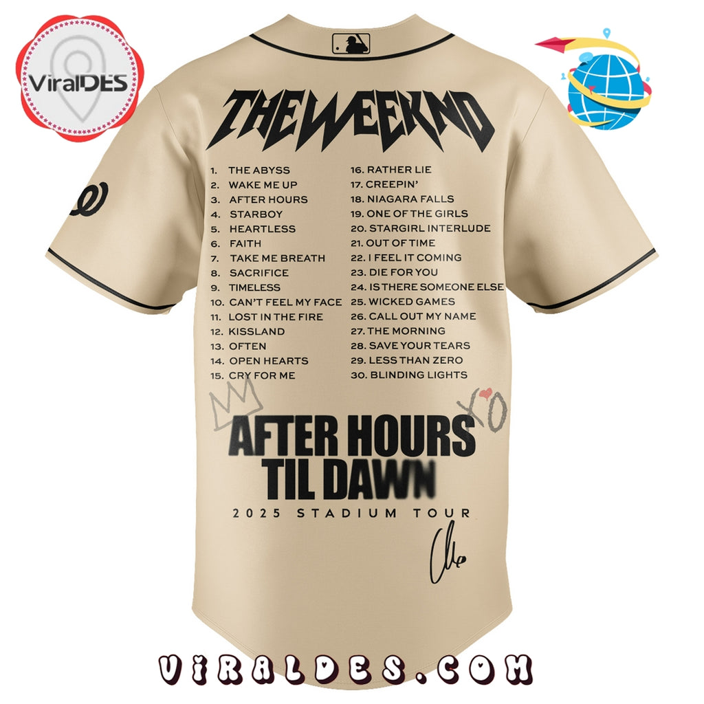 Washington Nationals x The Weeknd After Hours Til Dawn Baseball Jersey