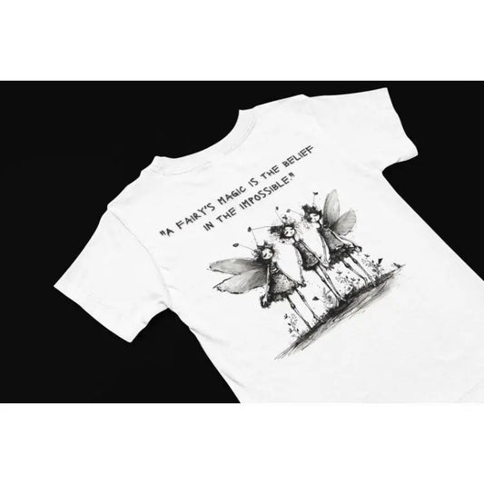 whimsical Fairy t shirt apparel, funny fairy quote saying shirt, cute quirky women's tee, pagan shirt, wiccan t shirt, Witchy apparel gift Made in USA