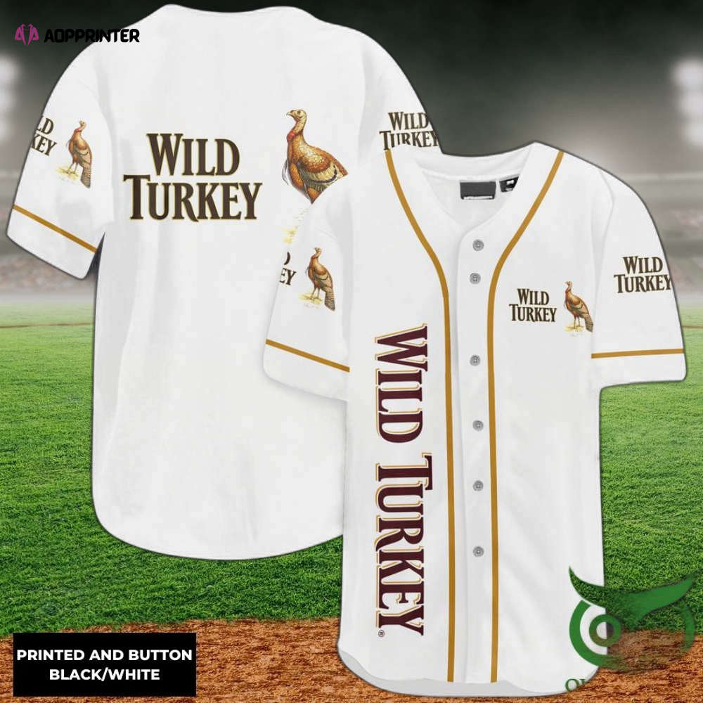Wild Turkey Baseball Jersey - Aopprinter T-Shirts, Hoodie, Sweatshirt | WearSparks.com (Image 1)