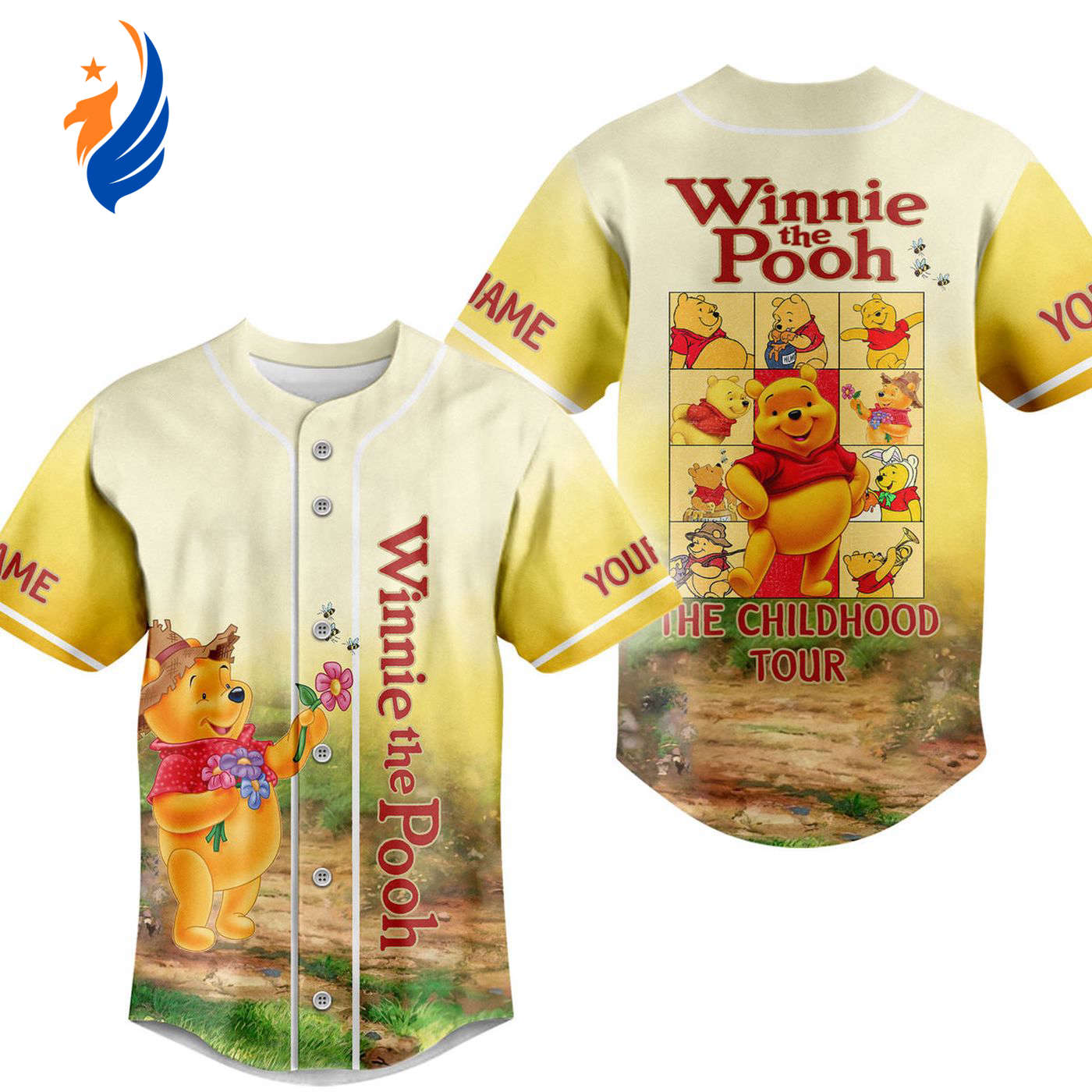 Shop the Adorable Winnie the Pooh Baseball Jersey for Men Women and Kids – Perfect for Fans of All Ages! - Bafud