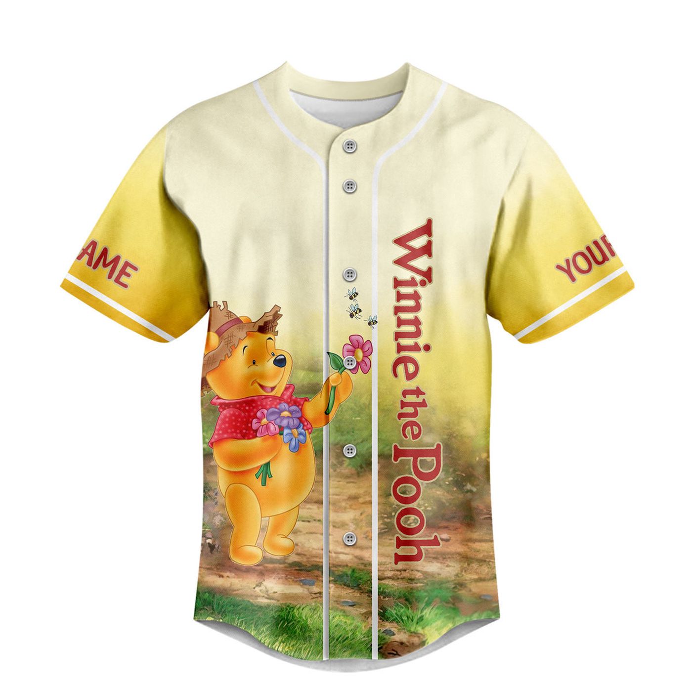 Shop the Adorable Winnie the Pooh Baseball Jersey for Men Women and Kids – Perfect for Fans of All Ages! - Bafud