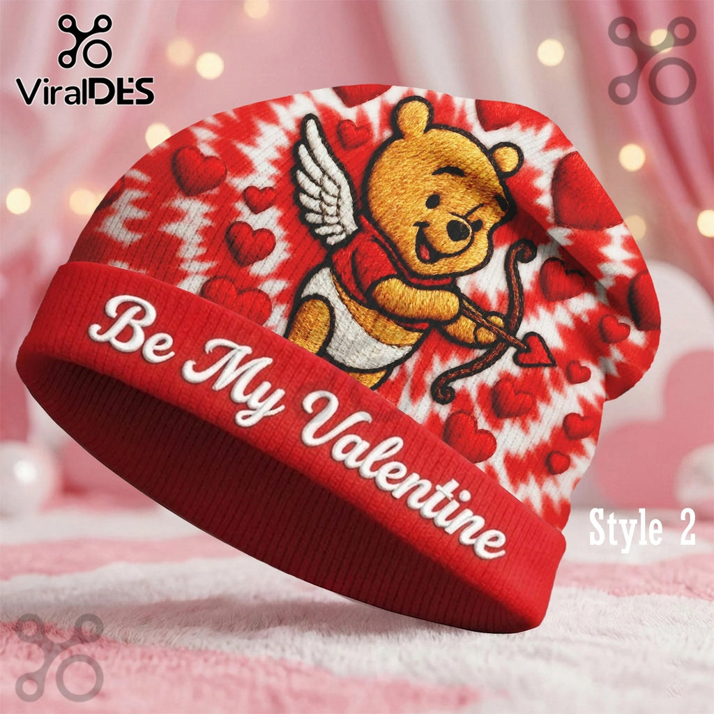 Winnie-the-Pooh Valentine Day Custom Beanie Hat