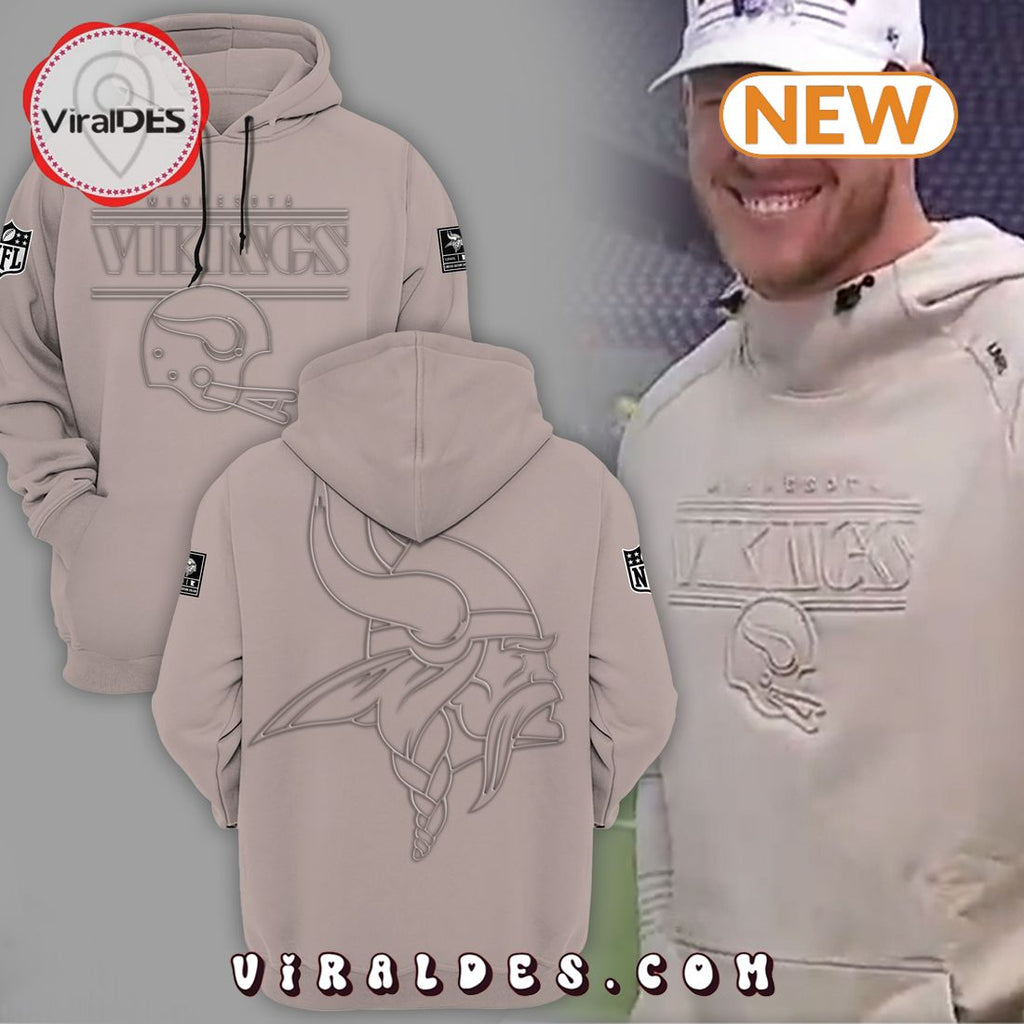 Winter Warrior Minnesota Vikings Grey Hoodie