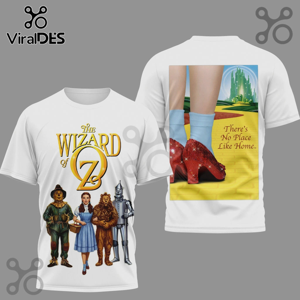 Wizard of Oz Graphic T-Shirt, Movie Scene Art, Dorothy & Friends Tee