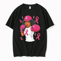 Women Black African American Breast Cancer Afro Pink Ribbon 0 Tshirts Sweater