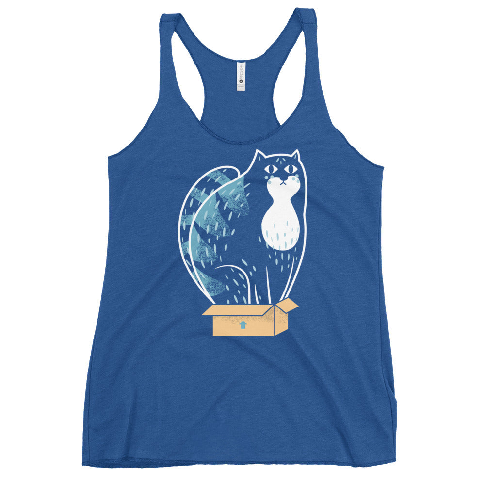 Cat In A Box Women's Racerback Tank