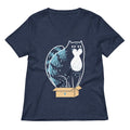 Cat In A Box Women's V-Neck Tee