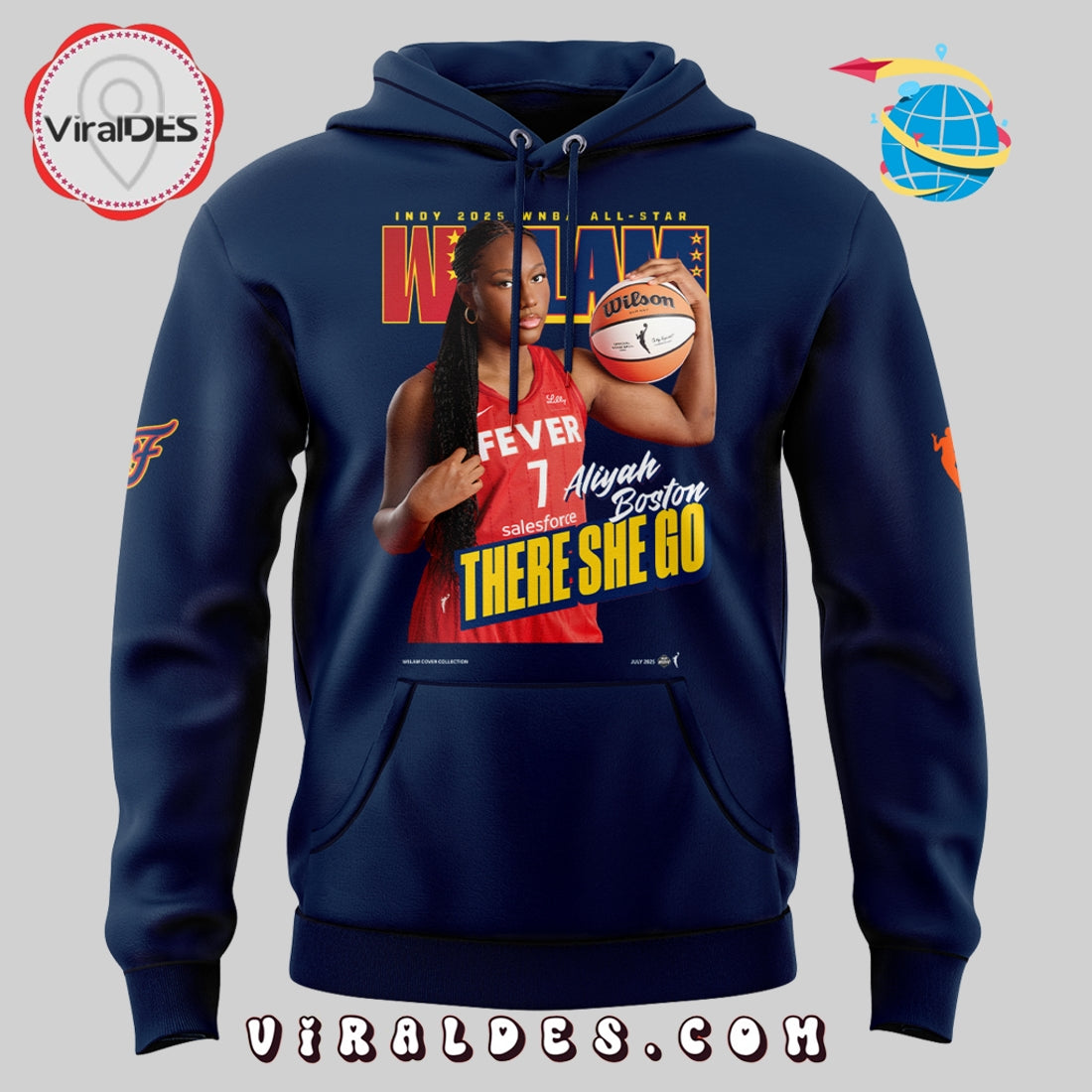 WSLAM Aliyah Boston Limited Edition Hoodie Blue