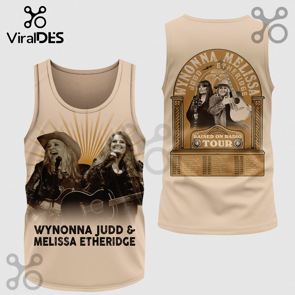 Wynonna Judd Melissa Etheridge Raised on Radio Tour Concert T-Shirt