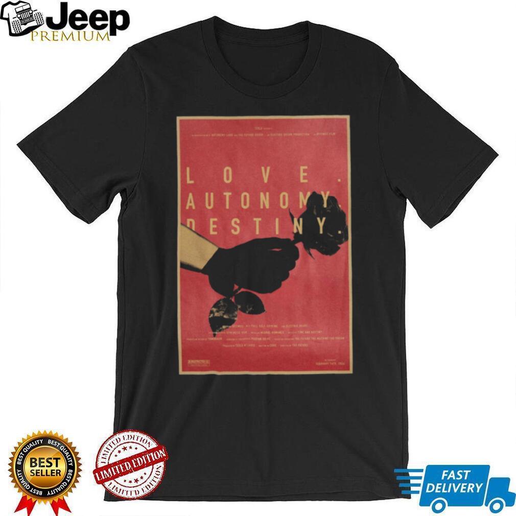 Tesla Love Autonomy Destiny Rose Film Poster Graphic T Shirt