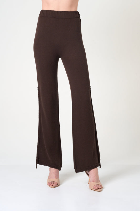 Flared Pants in Brown