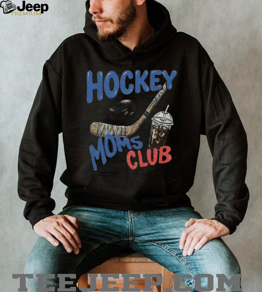 Hockey Moms Club Iced Coffee & Sports Vintage Acid Wash Shirt