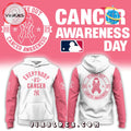 Yankees Everybody vs Cancer Hoodie Pink Hoodie