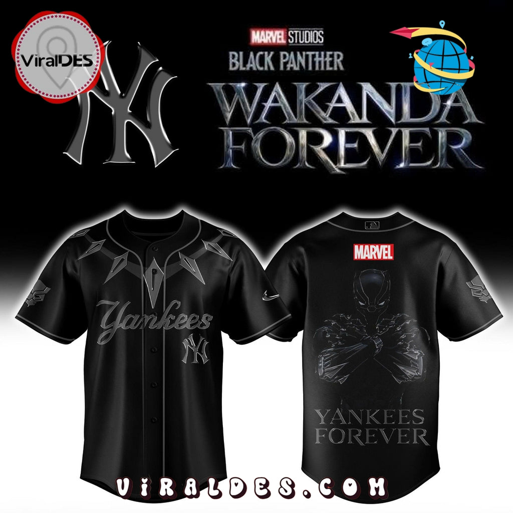 Yankees x Black Panther 2025 Baseball Jersey