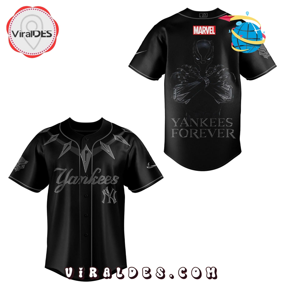 Yankees x Black Panther 2025 Baseball Jersey