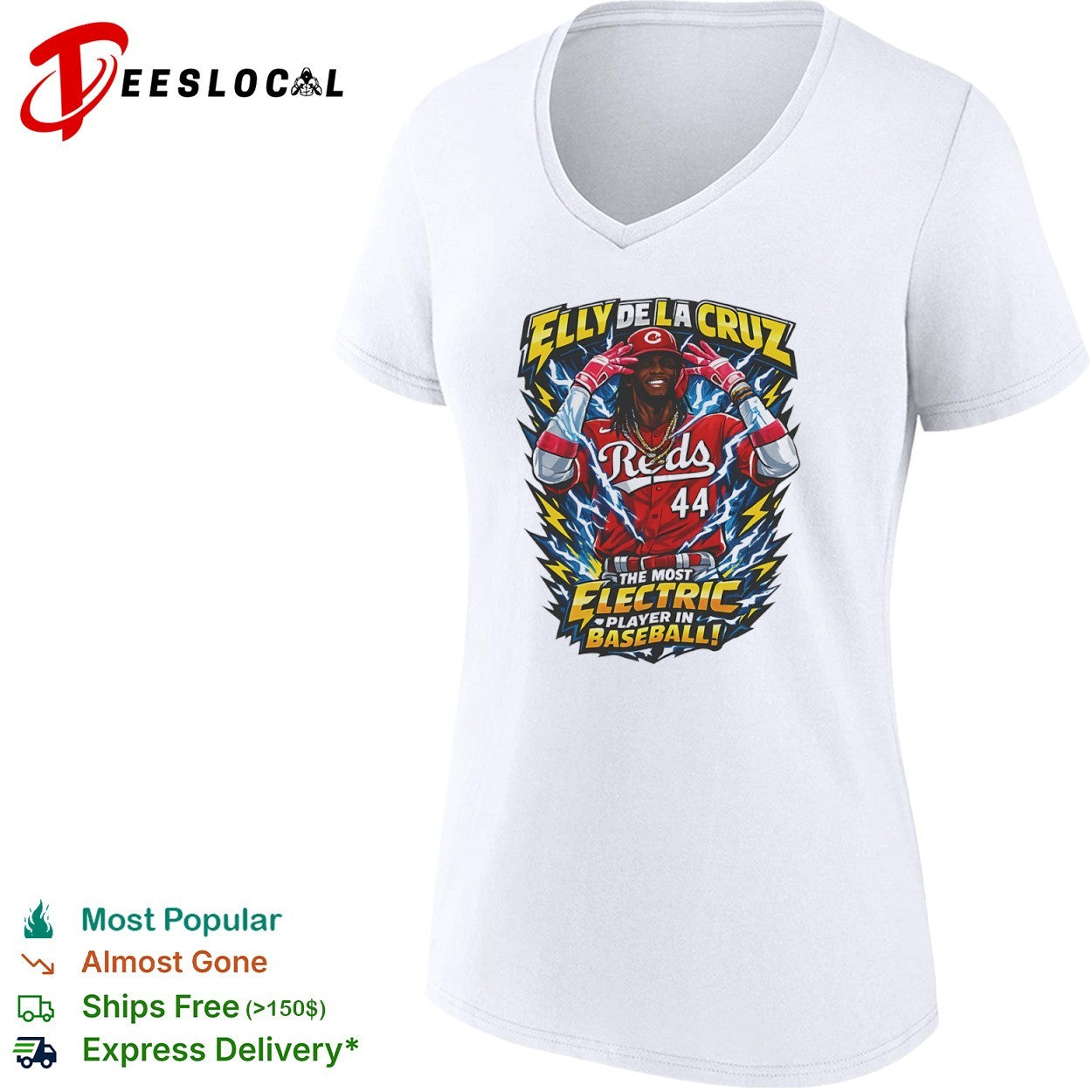 Elly De La Cruz Cincinnati Reds The Most Electric Player in Baseball shirt