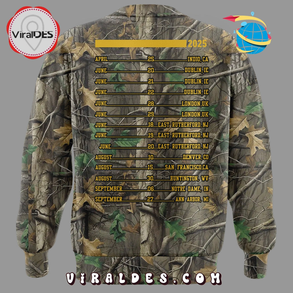 Zach Bryan Kings Of Leon Meadowlands Camo Hoodie