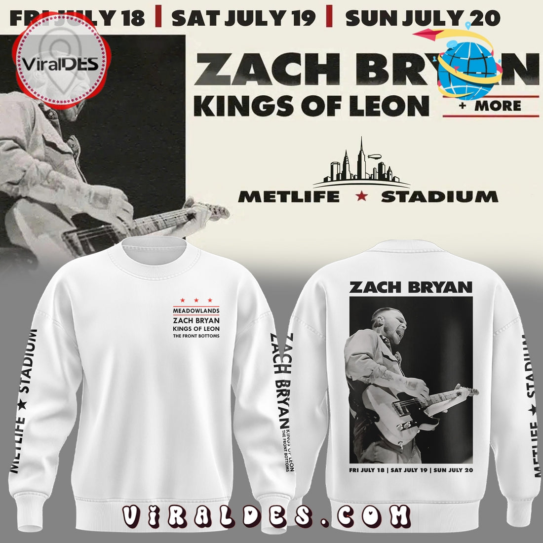 Zach Bryan Meadowlands Limited Edition Hoodie 2025