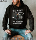 US Navy 250 Years of Freedom 1776 2026 Patriotic Military T Shirt